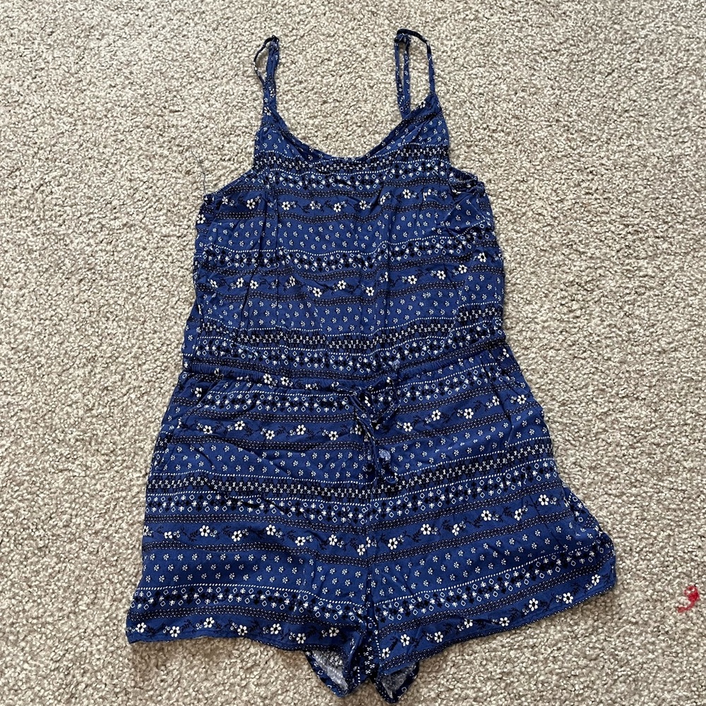Blue Patterned Old Navy Romper